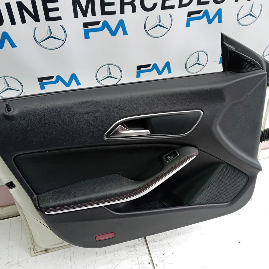 MERCEDES BENZ CLA W117 PASSENGER  FRONT DOOR N/S/F COMPLETE WHITE 2013-18 FMD31