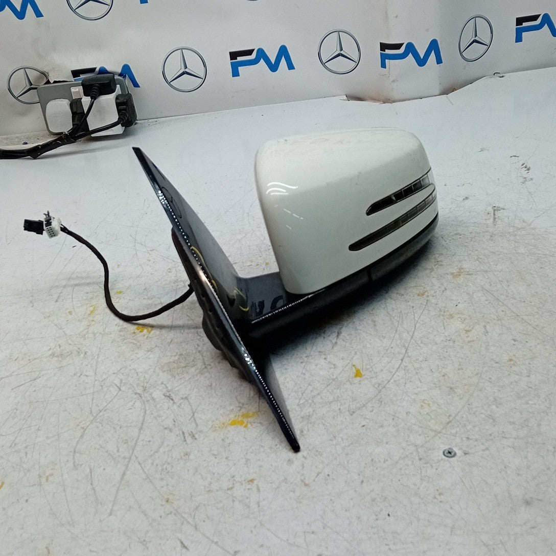 MERCEDES E-CLASS W207 PASSENGER WING MIRROR NS WHITE 2009-2016 FMM57