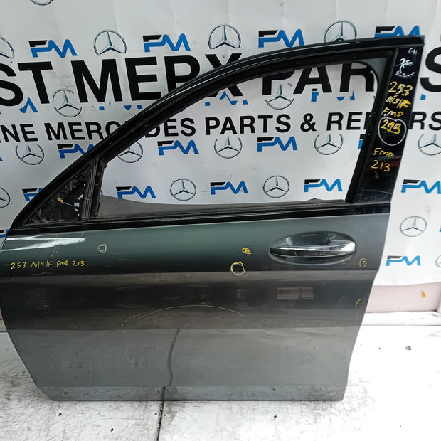 MERCEDES GLC X253 PASSENGER FRONT DOOR NSF BLACK 2016 ON GREY COMPLETE FMD213