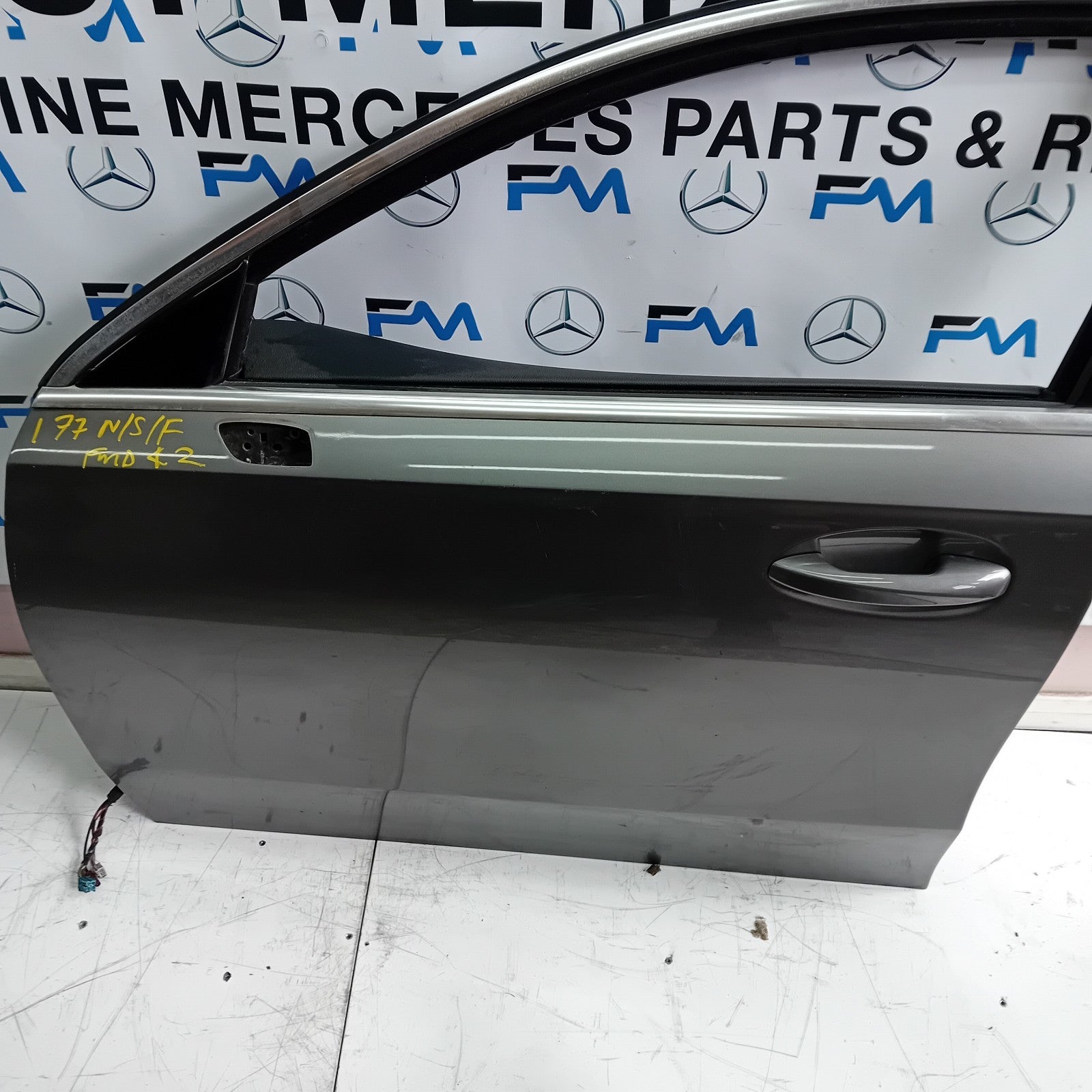 MERCEDES BENZ A-CLASS W177 PASSENGER SIDE FRONT DOOR N/S/F COMPLETE GREY FMD42