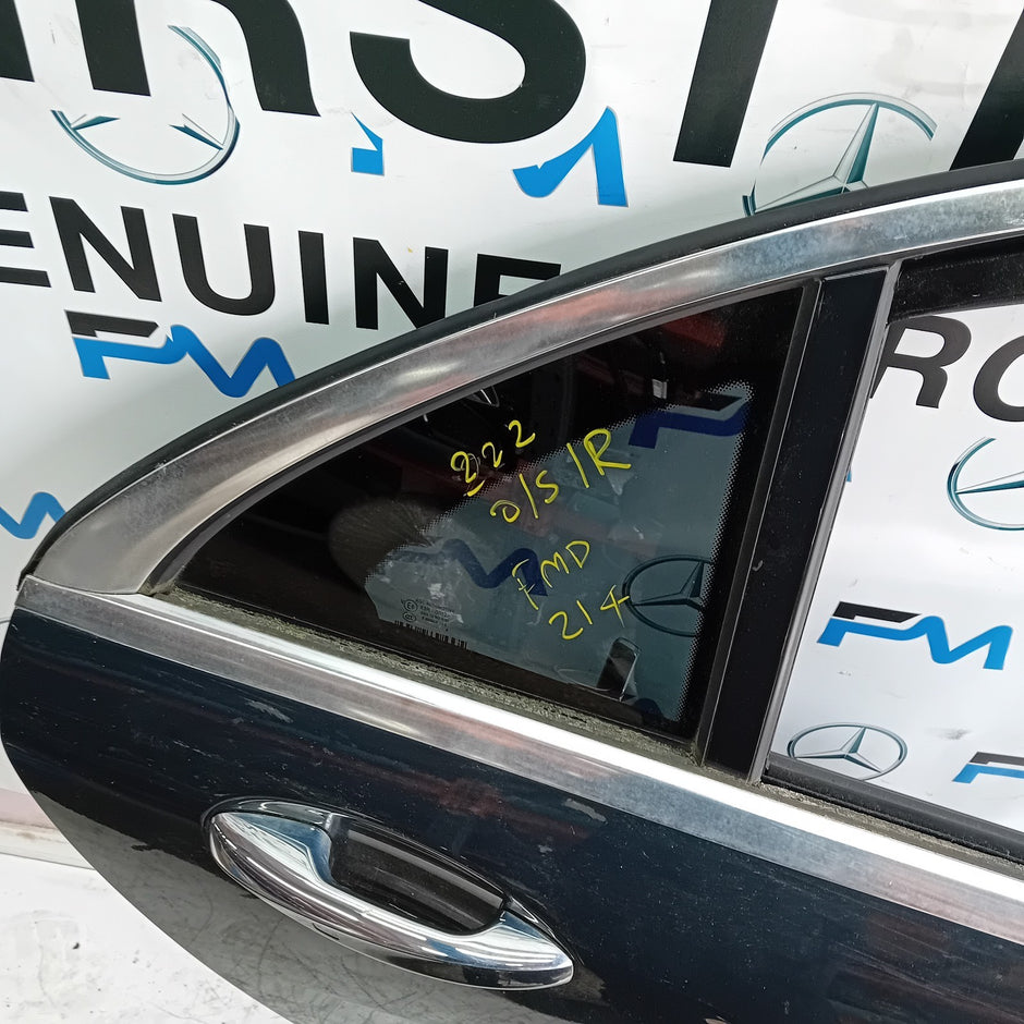 MERCEDES BENZ S-CLASS W222 SALOON DRIVER REAR DOOR OSR BLACK 2014 ON FMD214