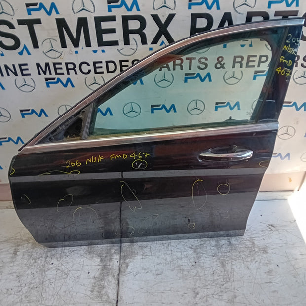 MERCEDES C-CLASS W205 PASSENGER FRONT DOOR NSF BLACK 2014 ON COMPLETE FMD467