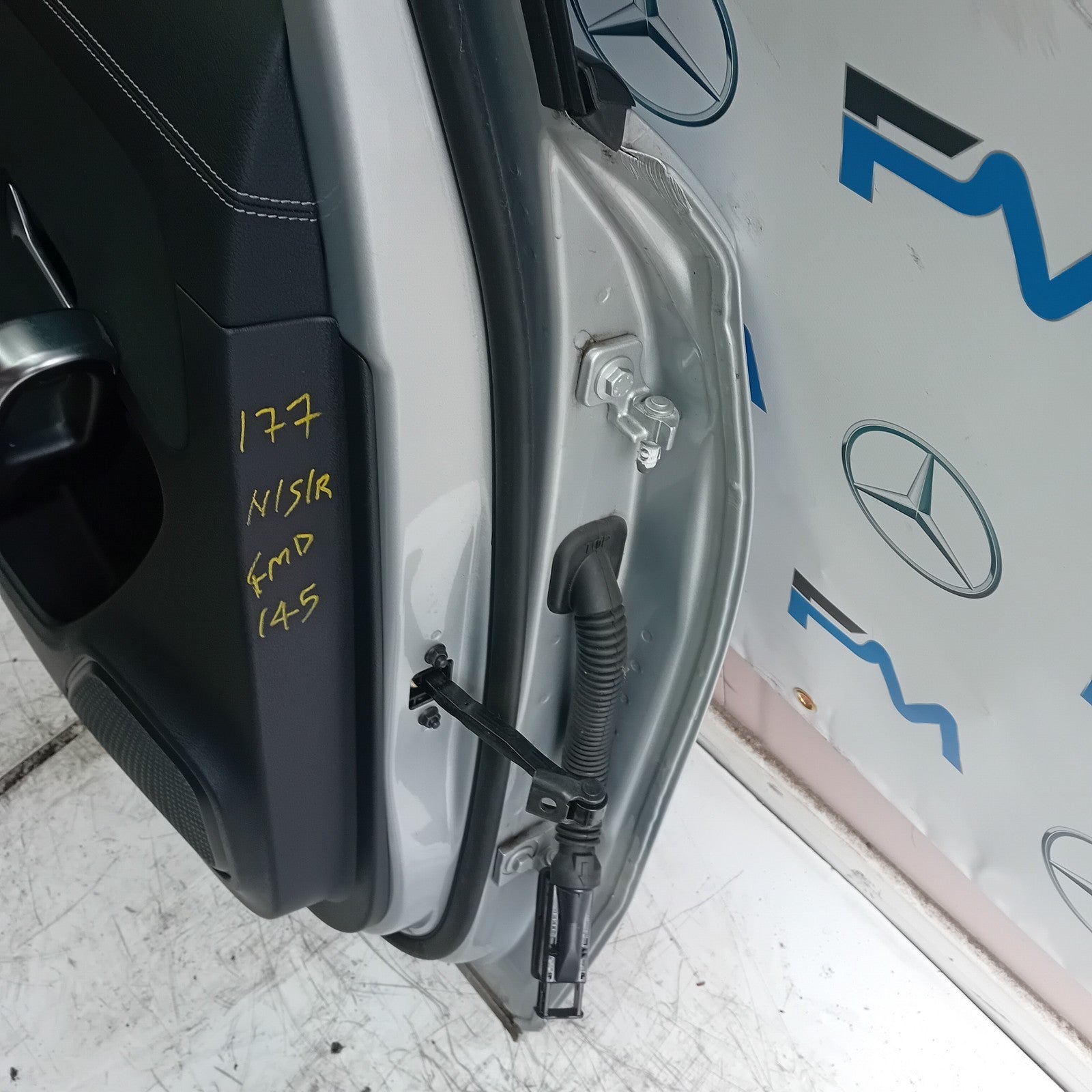 MERCEDES BENZ A-CLASS W177 PASSENGER SIDE REAR DOOR N/S/R SILVER  FMD145