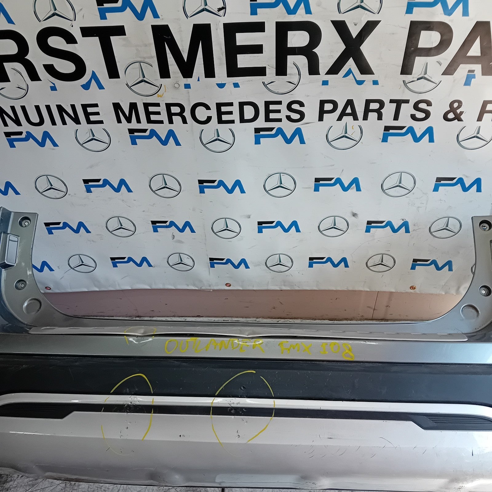 MITSUBISHI OUTLANDER MK3 REAR BUMPER GREY 2013 COMPLETE FMX108