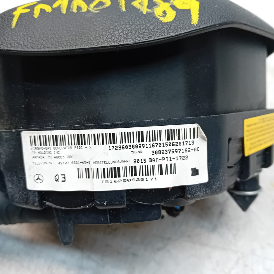 MERCEDES BENZ A-CLASS W176 STEERING WHEEL AIRBAG DRIVER OS RIGHT Q3 FM001489
