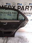 MERCEDES E-CLS W212  DRIVER REAR DOOR OSR BLACK 2009-16 COMPLETE  FMD590
