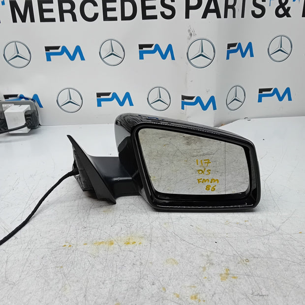 MERCEDES BENZ CLA W117 DRIVER WING MIRROR OS BLACK  A1178101419 FMM86