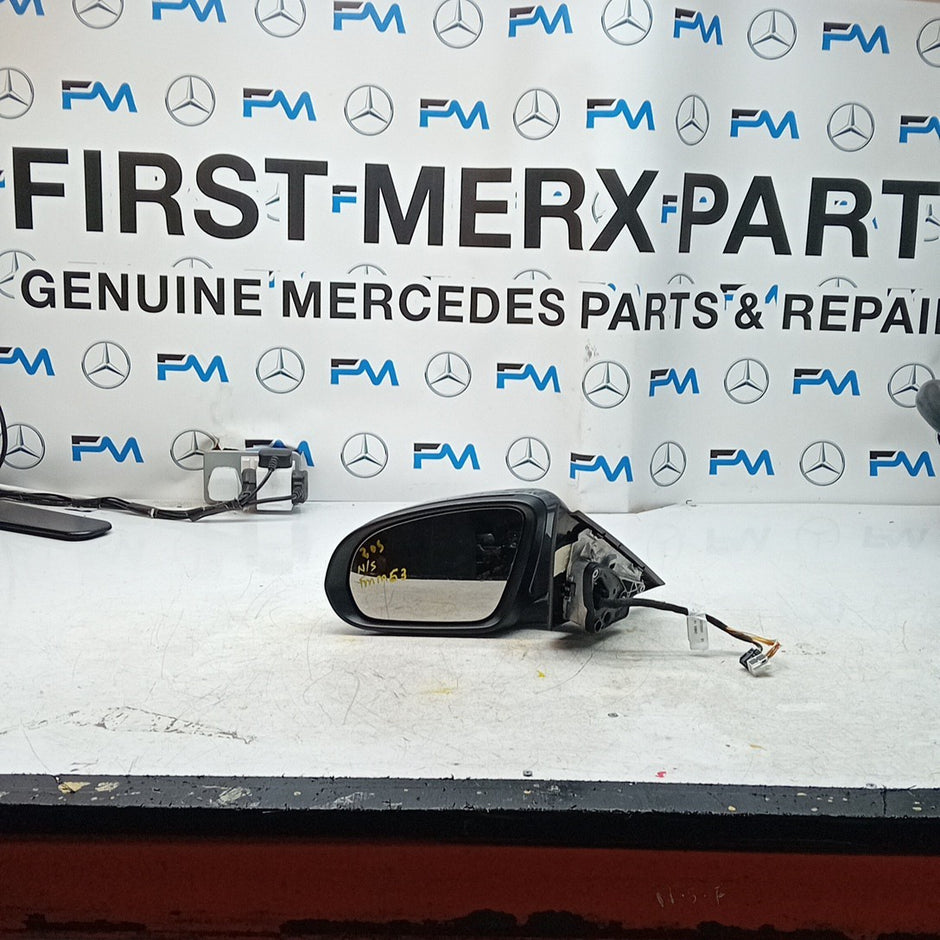 MERCEDES C-CLASS W205 PASSENGER  WING MIRROR NSF GREY 2014 PL A2058104702 FMM63