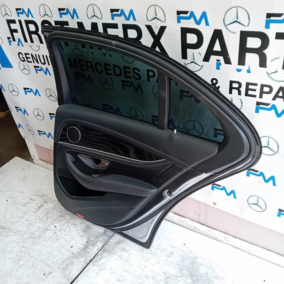 MERCEDES E-CLASS W213 SLN DRIVER REAR DOOR OSR SILVER 2016 ON COMPLETE FMD477