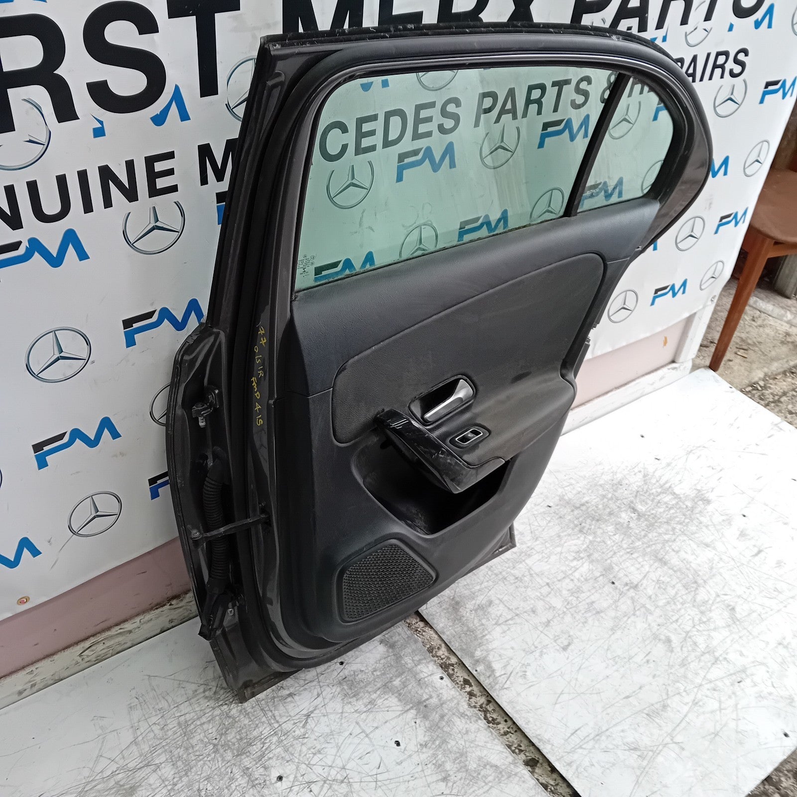 MERCEDES A-CLASS W177 DRIVER REAR DOOR OSR GREY COMPLETE 2018 ON FMD415