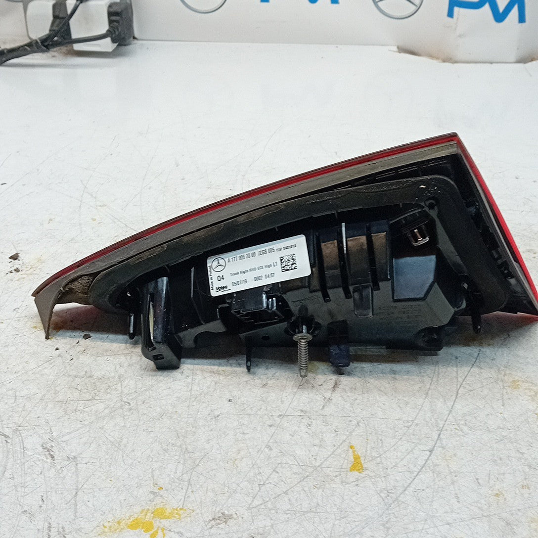 MERCEDES A-CLASS W177 DRIVER RIGHT OS REAR INNER TAIL LIGHT A1779062000 FMT231