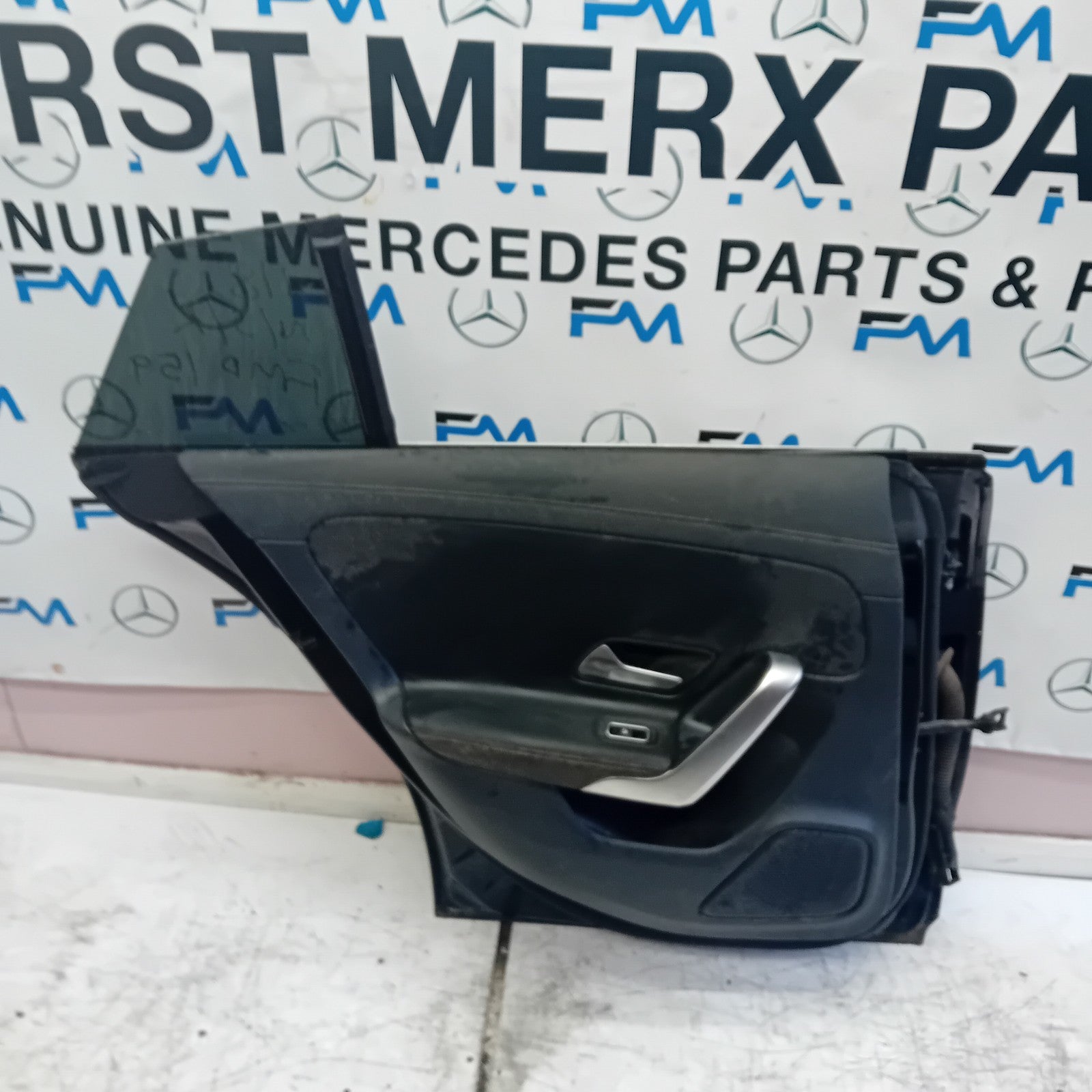 MERCEDES CLA W118 PASSENGER REAR DOOR N/S/R BLACK 2019 ONWARDS COMPLETE FMD159