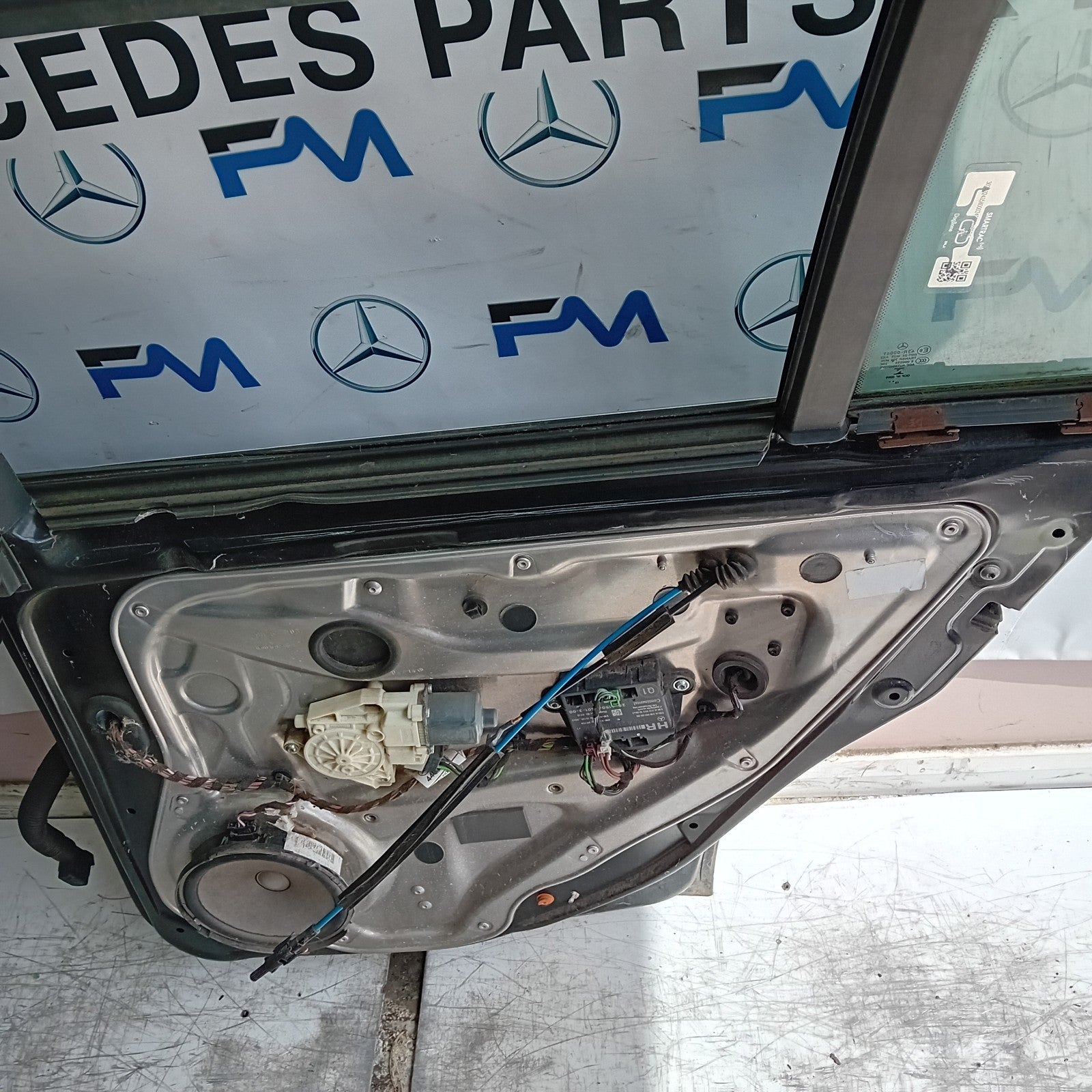 MERCEDES A-CLASS W177 PASSENGER REAR DOOR NSR GREY 2018 ON COMPLETE FMD434