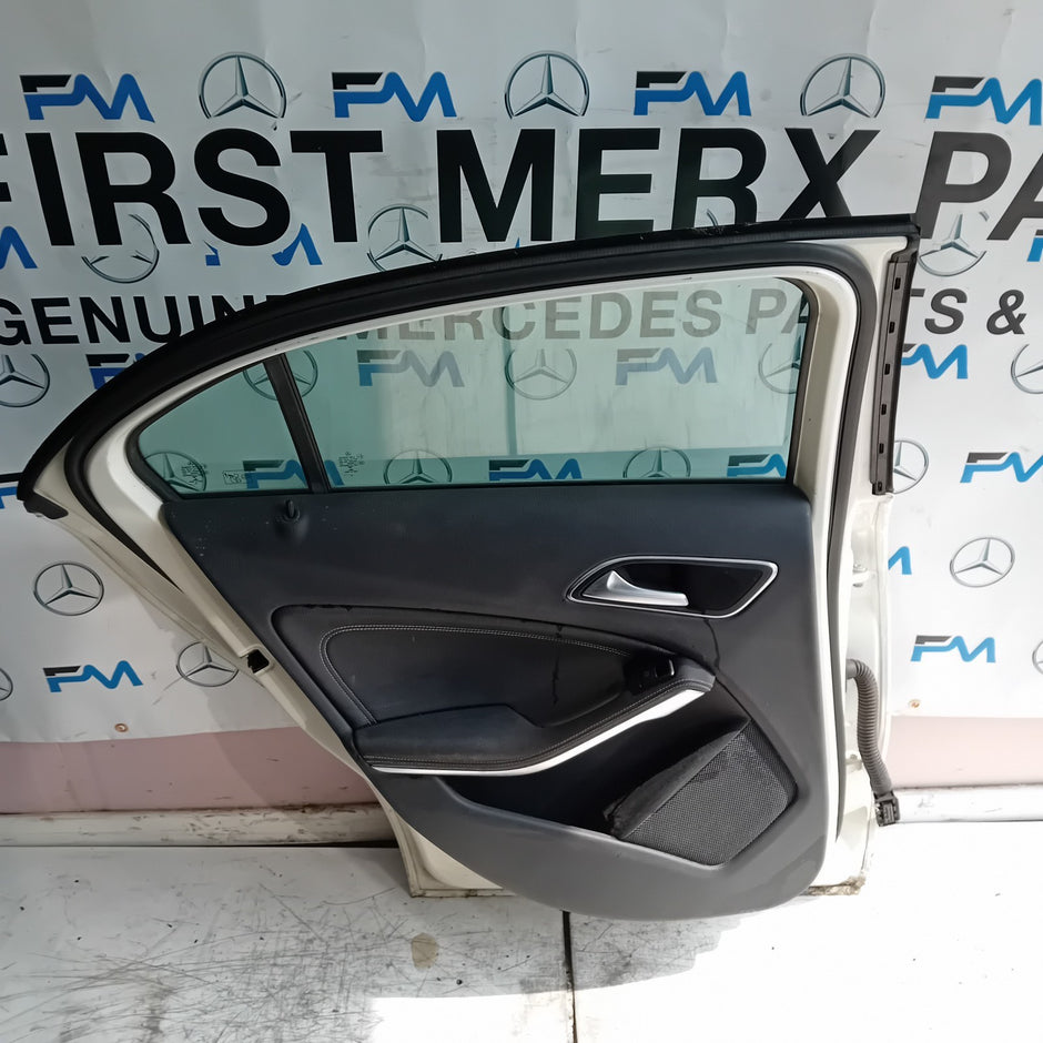 MERCEDES A-CLASS W176 PASSENGER REAR SIDE DOOR NSR 2012-18 WHITE COMPLETE FMD280