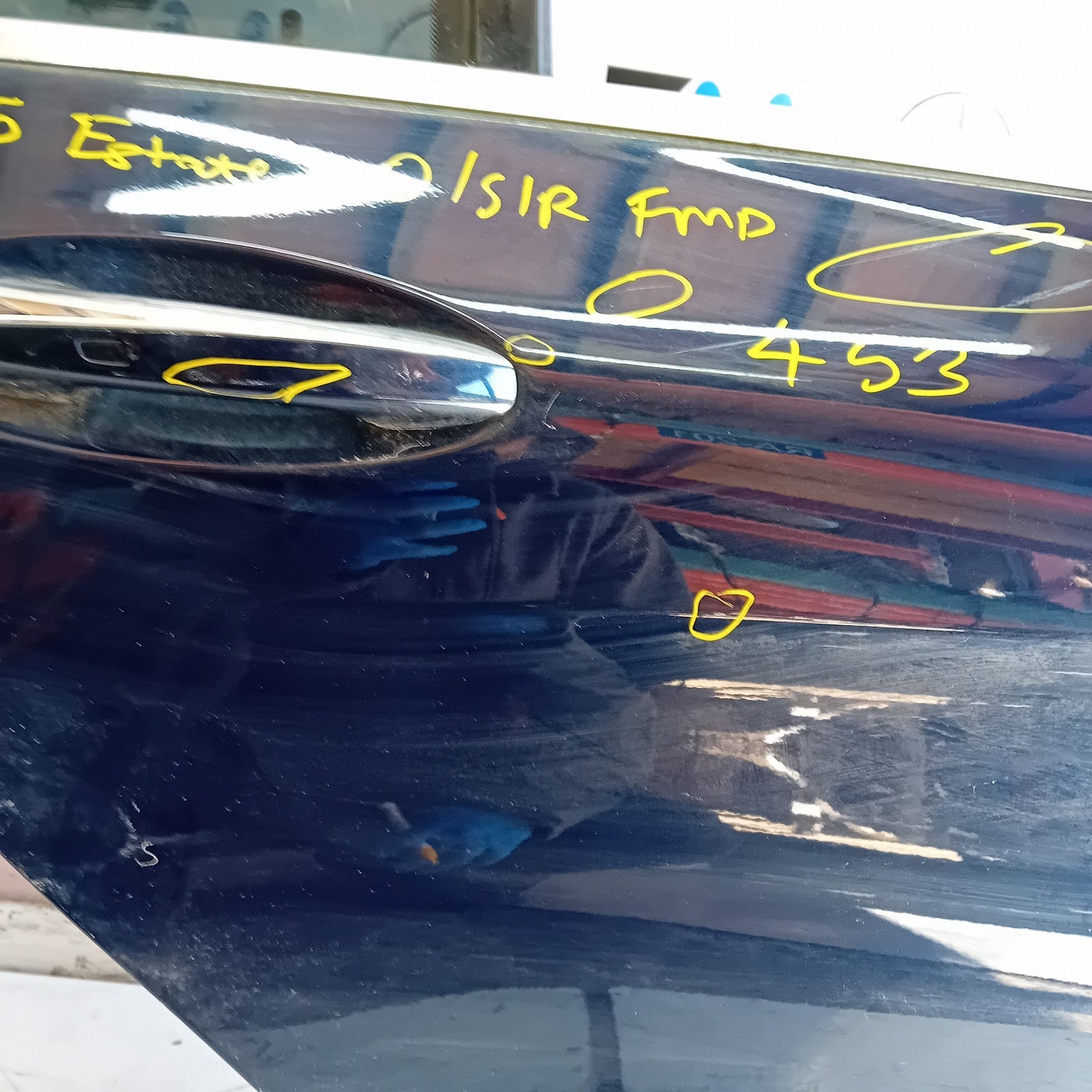 MERCEDES C-CLASS S205 EST DRIVER REAR DOOR OSR BLACK 2014 ON COMPLETE FMD453