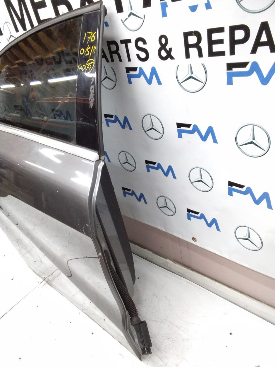 MERCEDES BENZ A-CLASS W176 DRIVER SIDE REAR DOOR O/S/R COMPLETE GREY FMD75