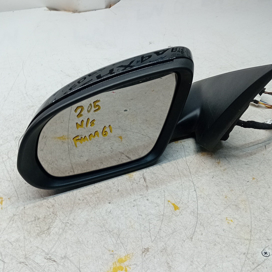 MERCEDES C-CLASS W205 PASSENGER WING MIRROR NS BLACK 2014 PL A2058104702 FMM61