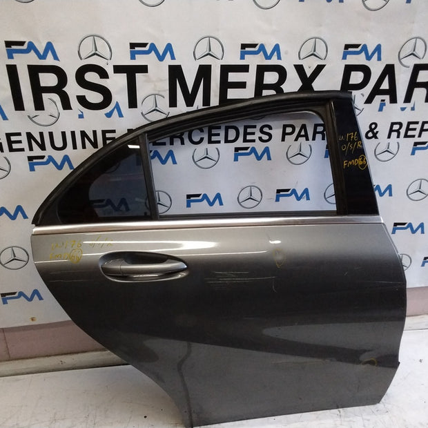 MERCEDES BENZ A-CLASS W176 DRIVER SIDE REAR DOOR O/S/R COMPLETE GREY FMD66 