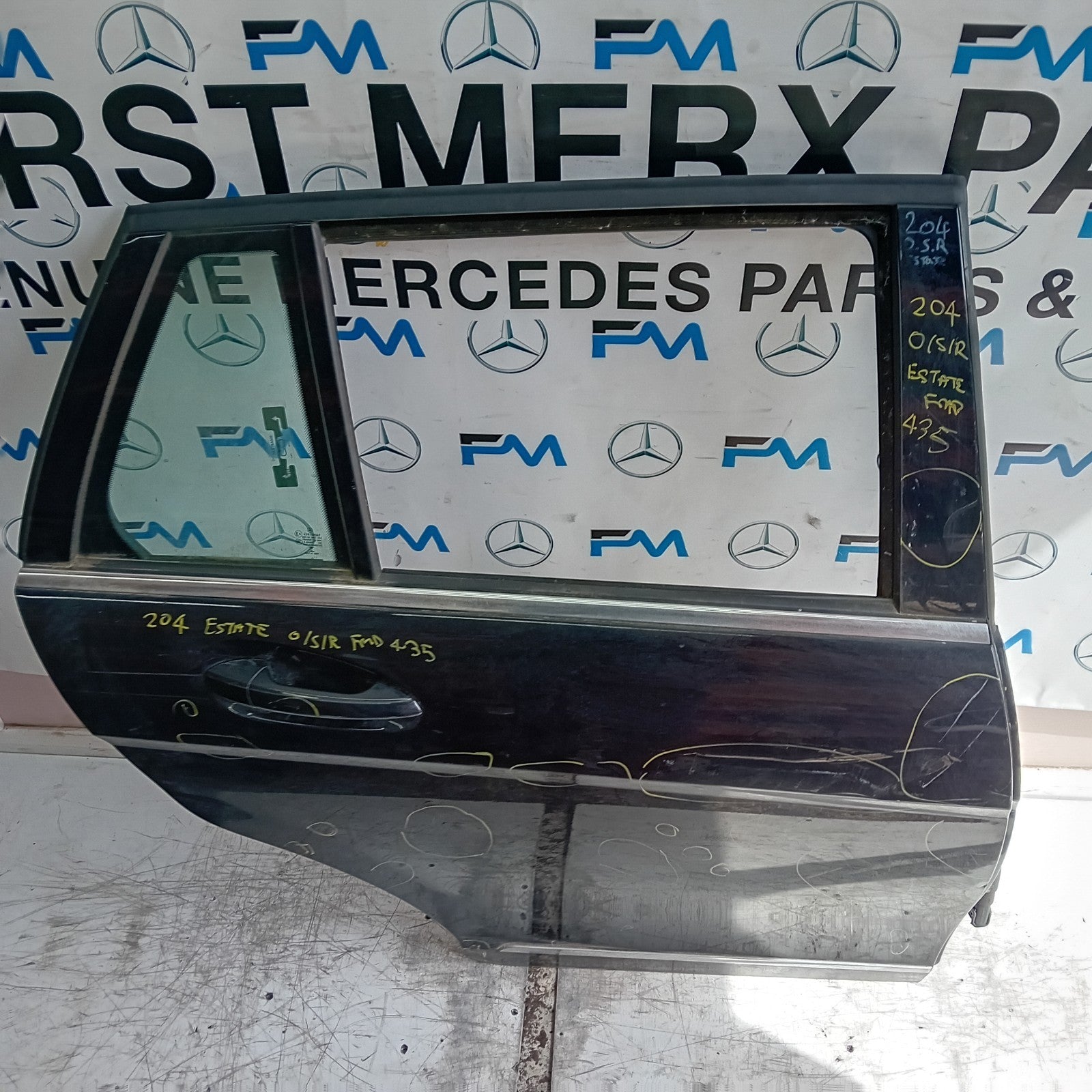 MERCEDES A-CLASS W177 PASSENGER REAR DOOR NSR GREY 2018 ON COMPLETE FMD434
