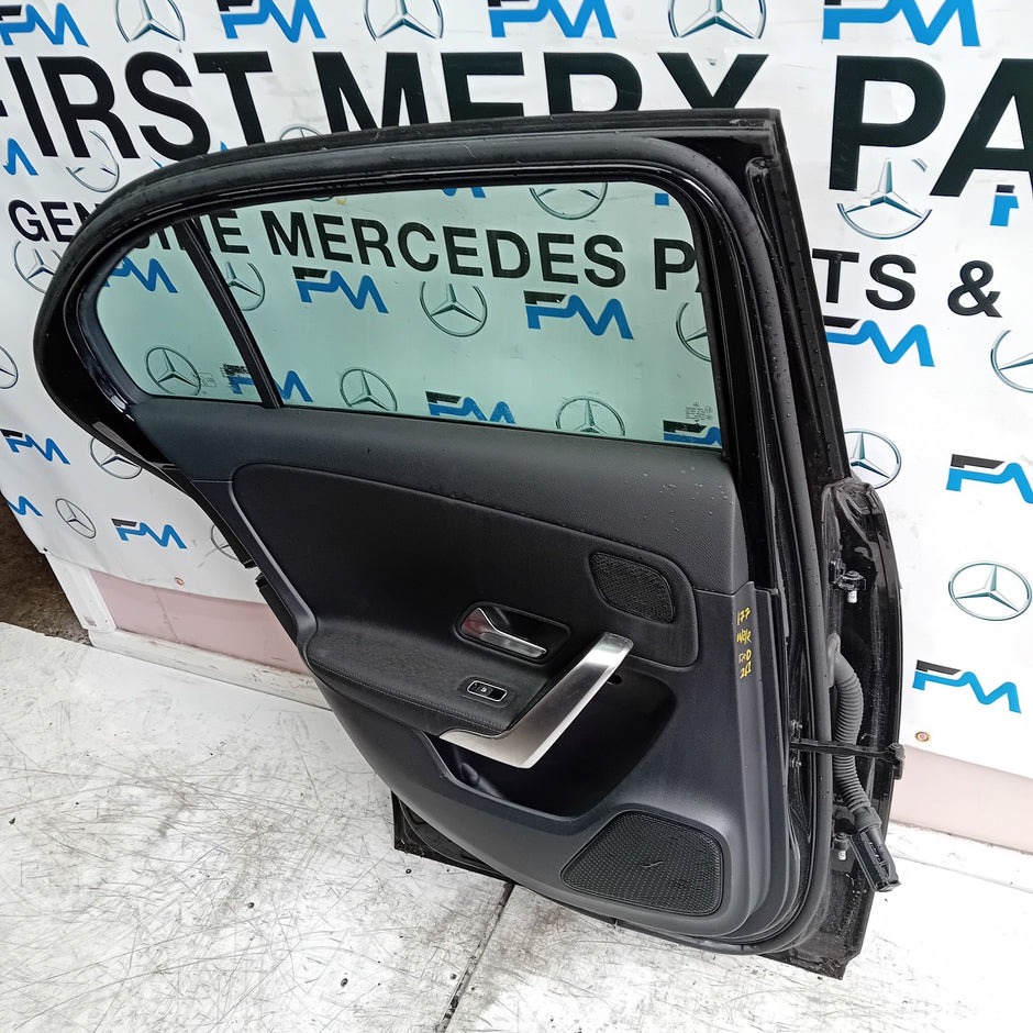 MERCEDES A-CLASS W177 PASSENGER REAR DOOR NSR BLACK 2018 ON COMPLETE FMD261