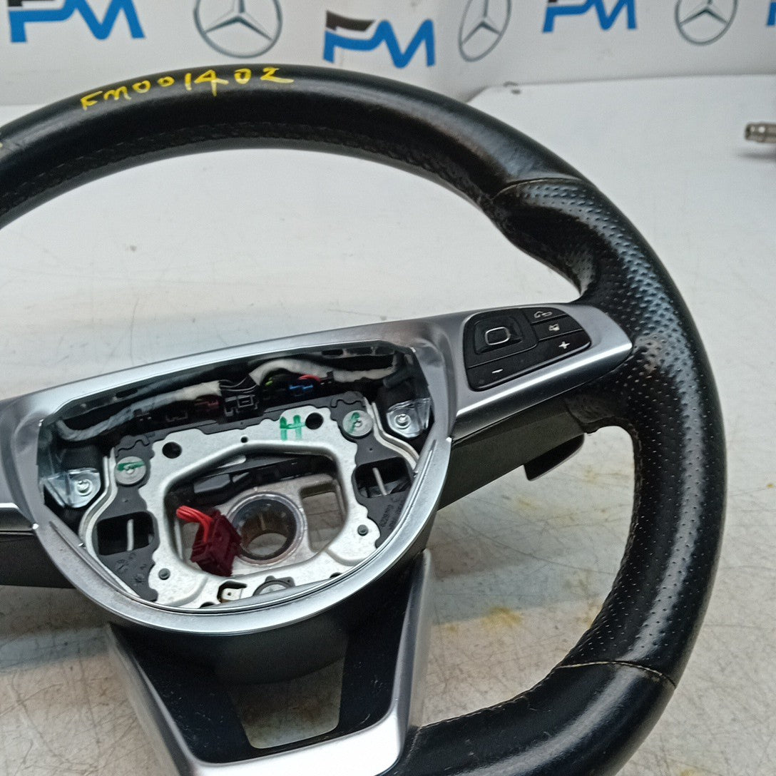 MERCEDES W205 C-CLASS MULTIFUNCTION STEERING WHEEL PFL 2014 A0004606700 FM001402