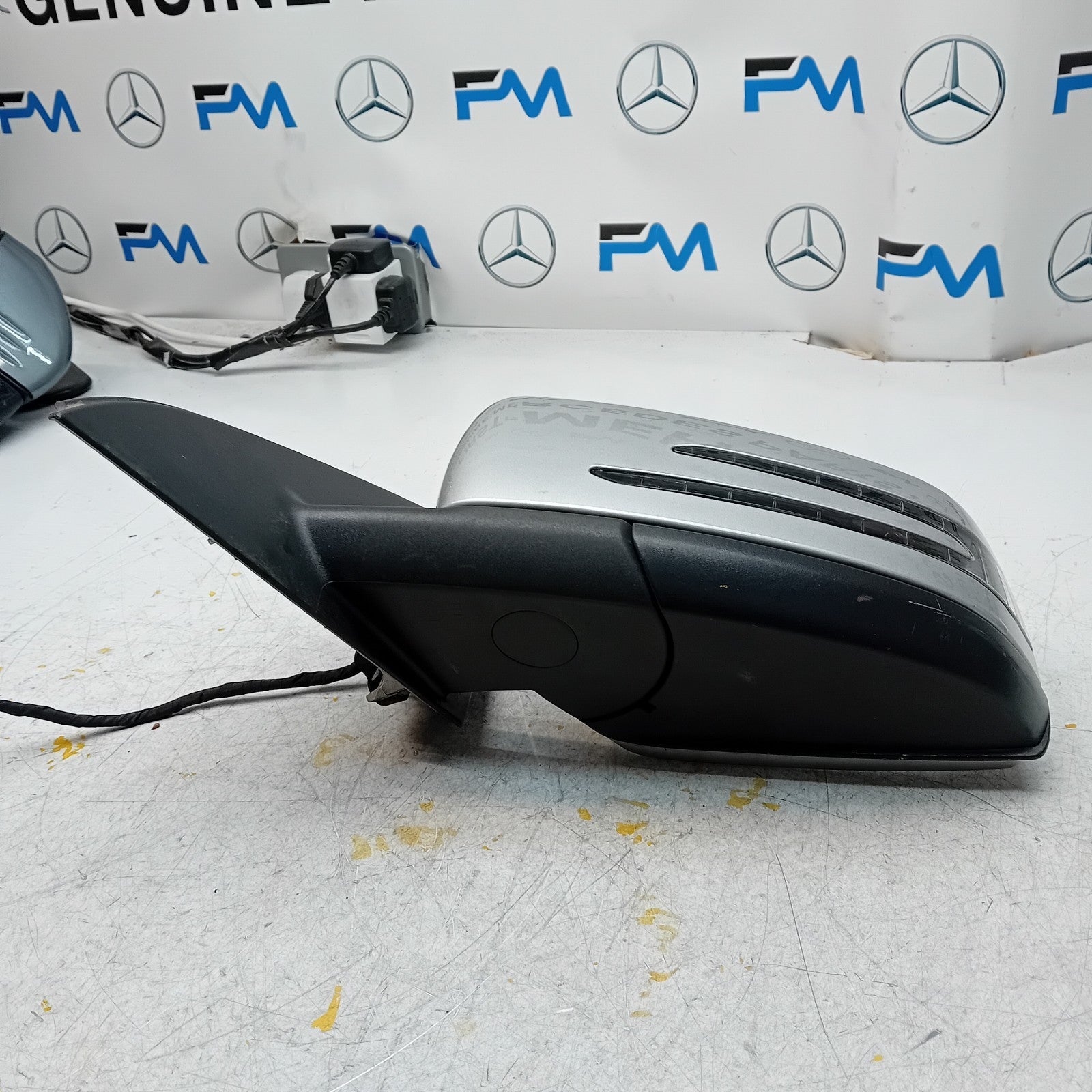 MERCEDES A-CLASS  W176 PASSENGER SIDE WING MIRROR A1768100116 SILVER FMM38