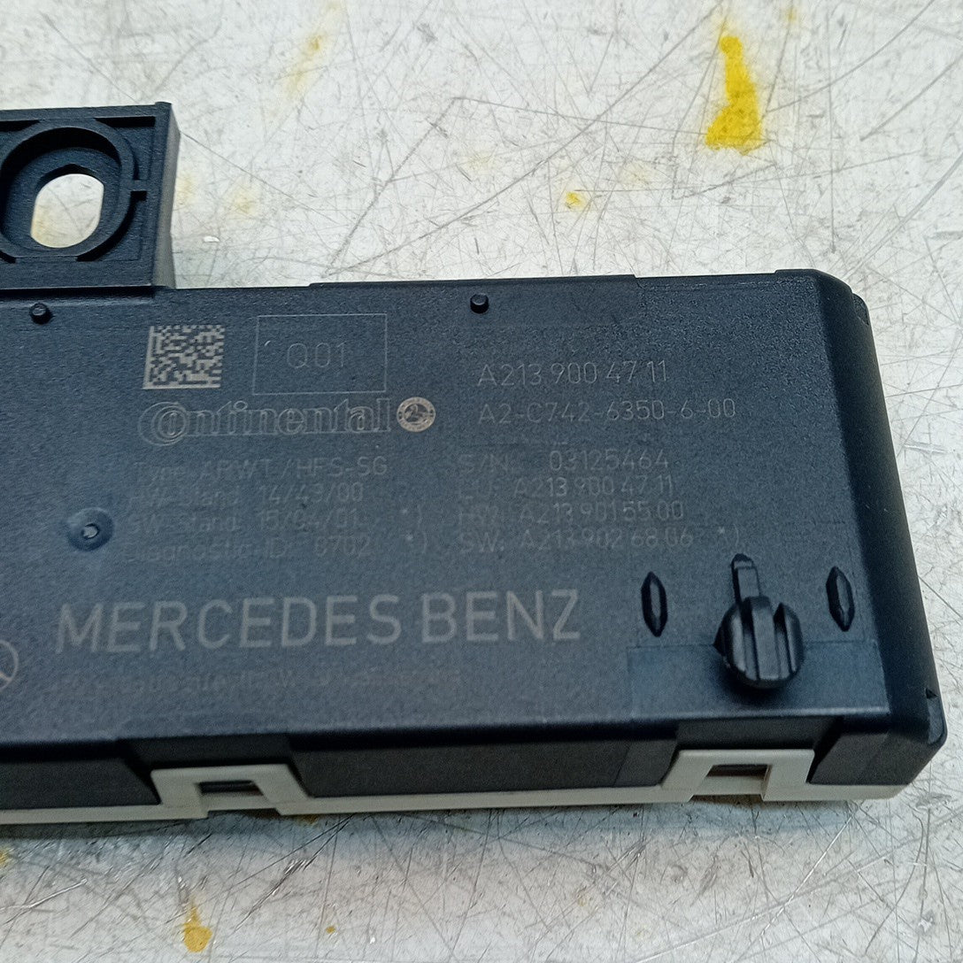 MERCEDES E-CLASS TAILGATE CONTROL MODULE W213 A2139004711 2016 ON FM001319