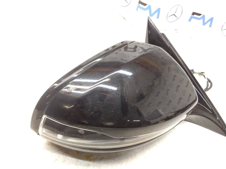 MERCEDES E-CLASS  W213 DRIVER SIDE WING MIRROR A2138100201 BLACK FMM25