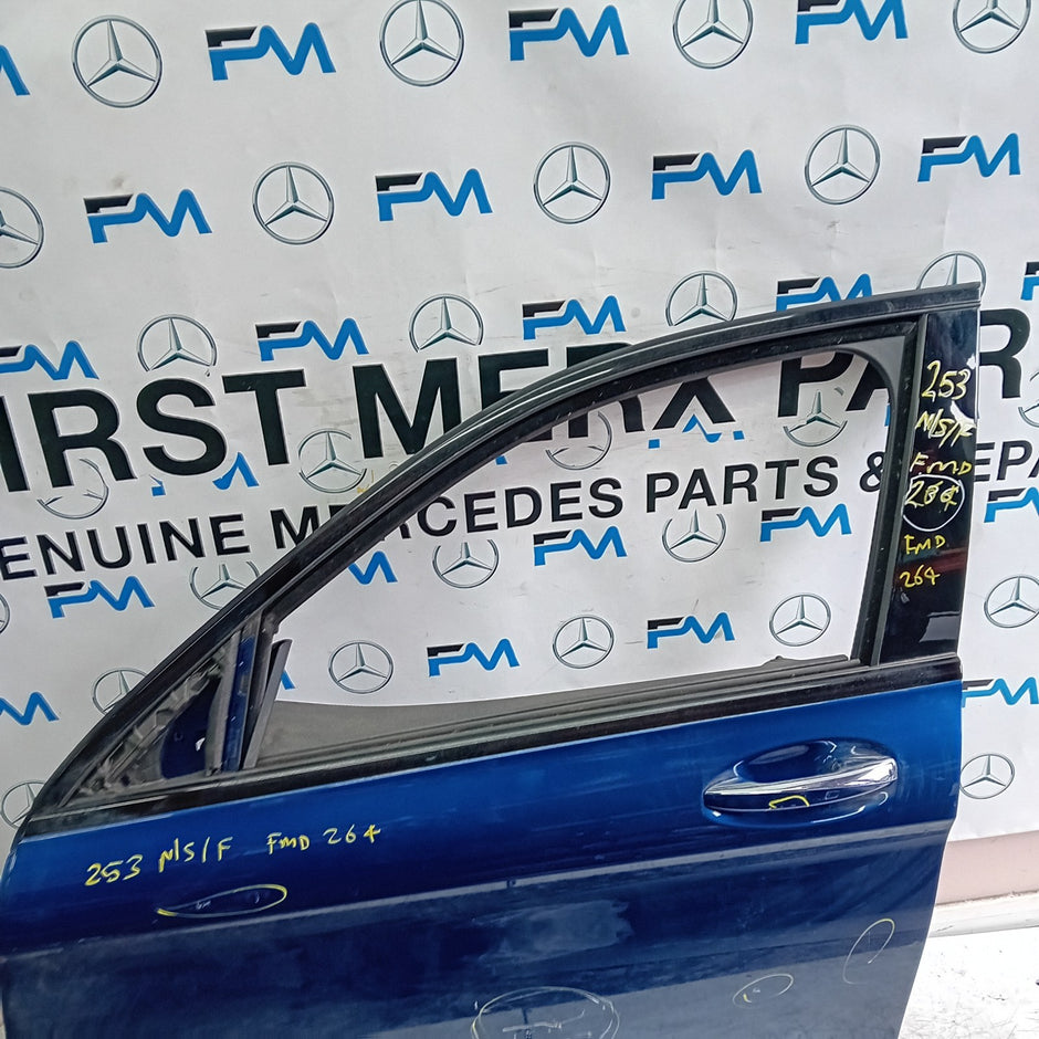 MERCEDES BENZ GLC X253 PASSENGER FRONT DOOR NSF BLUE 2016 ON COMPLETE FMD264