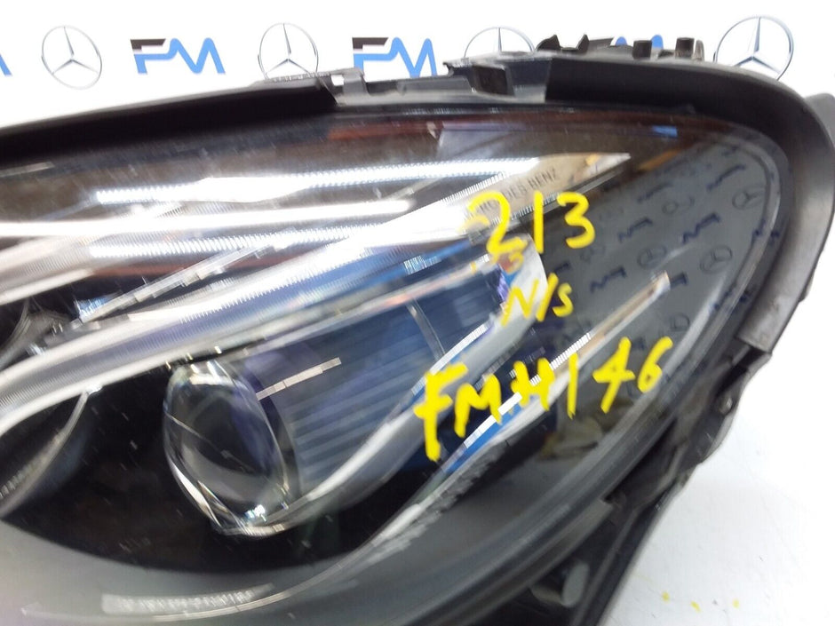 2018 MERCEDES E-CLASS W213 HEADLIGHT PASSENGER NS A2139064104 FMH146 LED HIGH