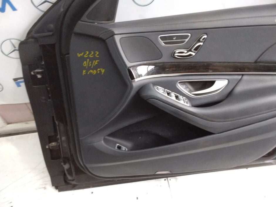 MERCEDES S-CLASS W222 DRIVER SIDE FRONT DOOR O/S/F COMPLETE BROWN FMD54