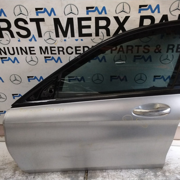MERCEDES BENZ C-CLS W205 SLN PASSENGER FRONT DOOR NSF SILVER 2014-21  FMD587