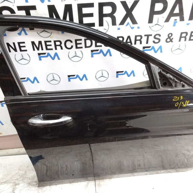 MERCEDES E-CLASS W213  DRIVER FRONT DOOR OSF BLACK 2016-2023 COMPLETE FMD303