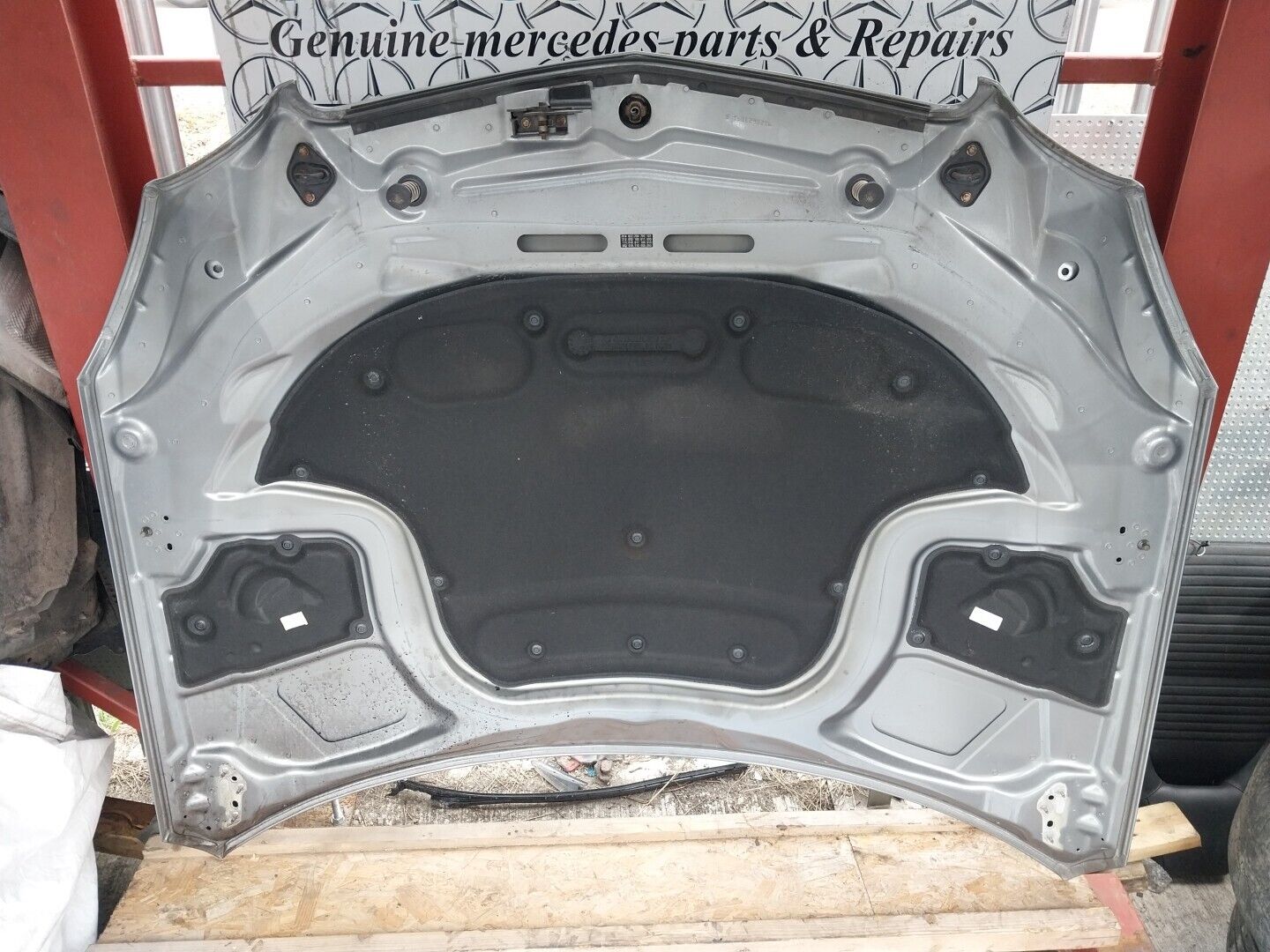 (AS) MERCEDES BENZ W212 E CLASS PRE-FACELIFT FRONT BONNET IRIDIUM SILVER 775