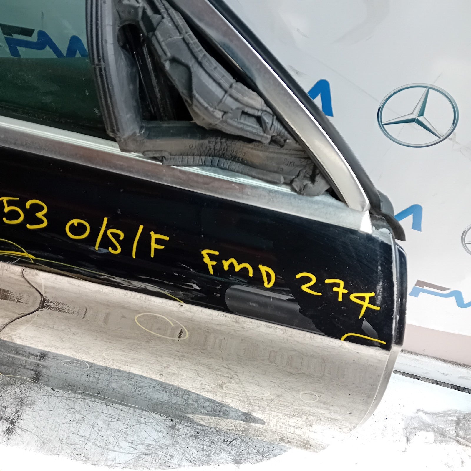 MERCEDES BENZ GLC X253 SLN DRIVER FRONT DOOR OSF 2016 ON BLACK COMPLETE FMD274