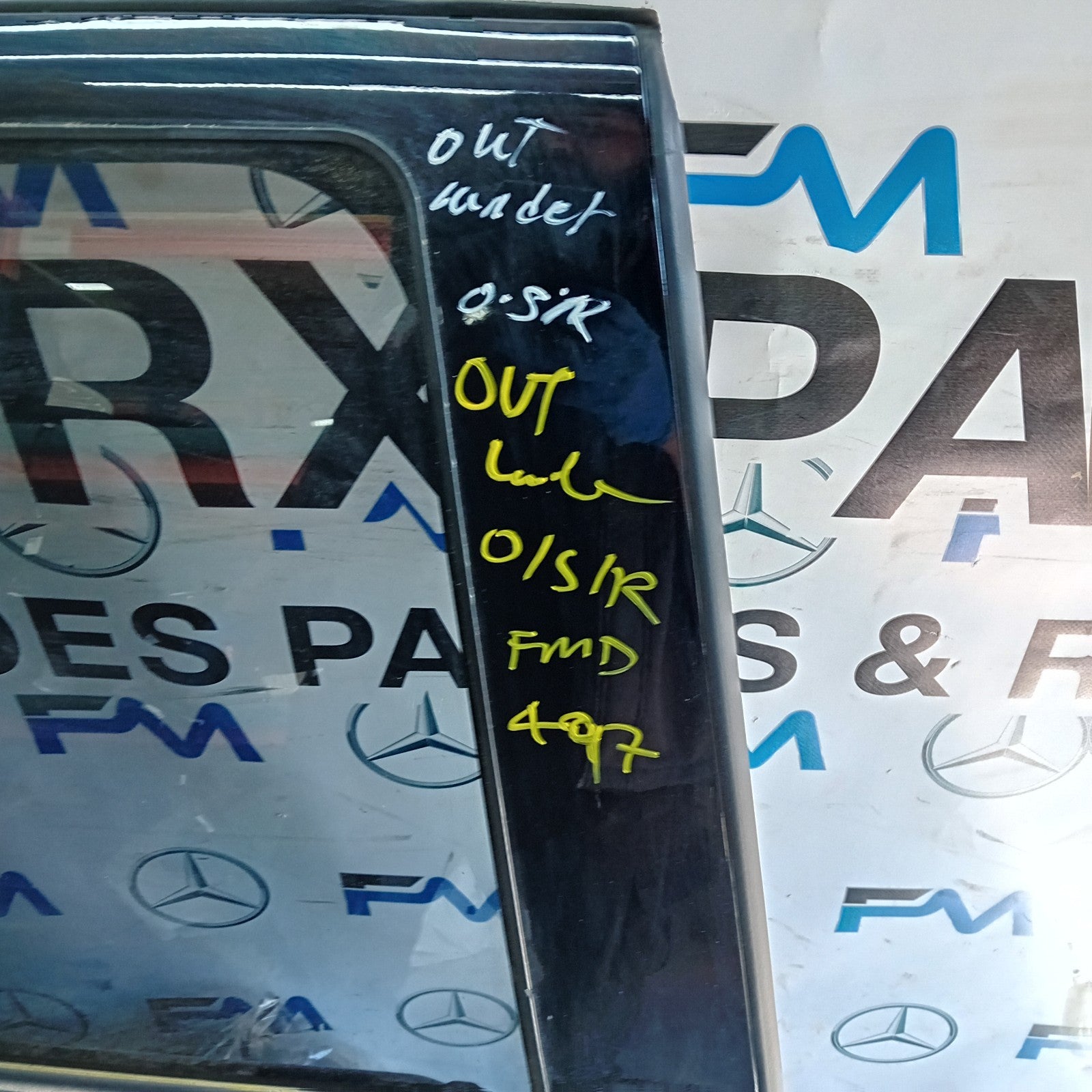 MITSUBISHI OUTLANDER MK3 DRIVER REAR DOOR OSR 2013 BLACK FMD497
