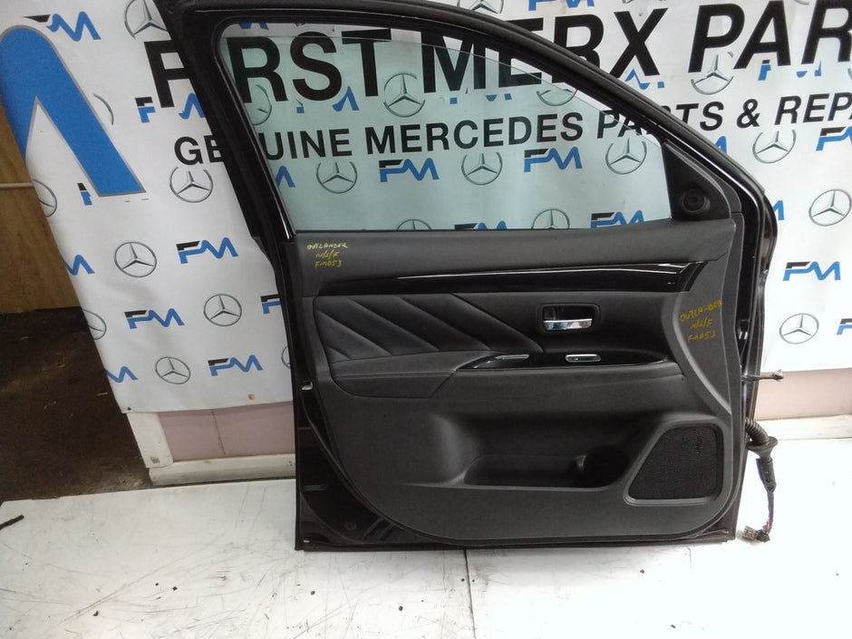 MITSUBISHI OUTLANDER PASSENGER SIDE FRONT DOOR N/S/F COMPLETE BLACK FMD53