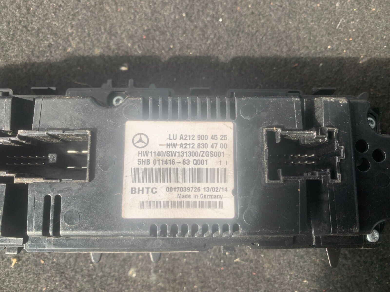 MERCEDES BENZ E CLASS 212 SERIES 2009-2016 HEATER/AC CONTROLLER A2129004525