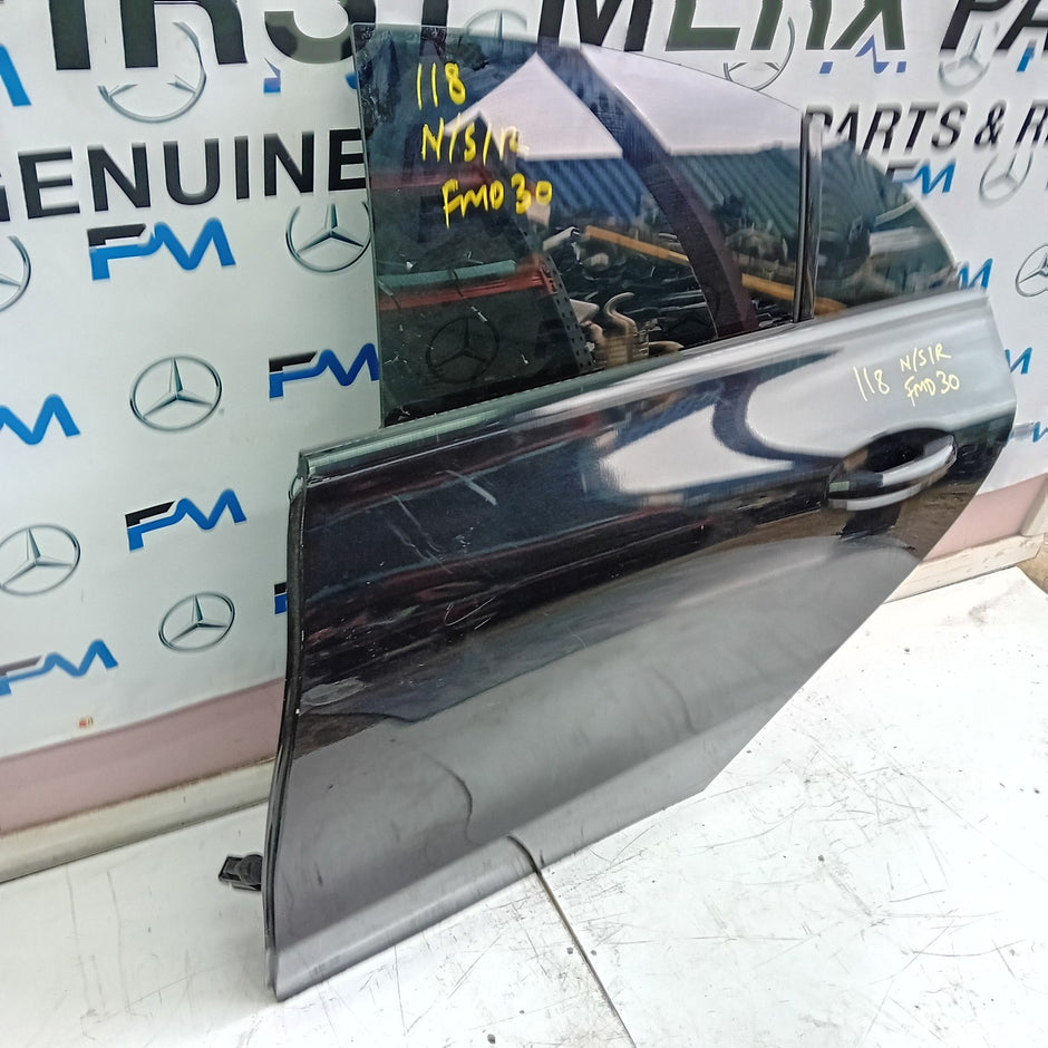 MERCEDES BENZ CLS W118 PASSENGER SIDE REAR DOOR N/S/R COMPLETE BLACK FMD30