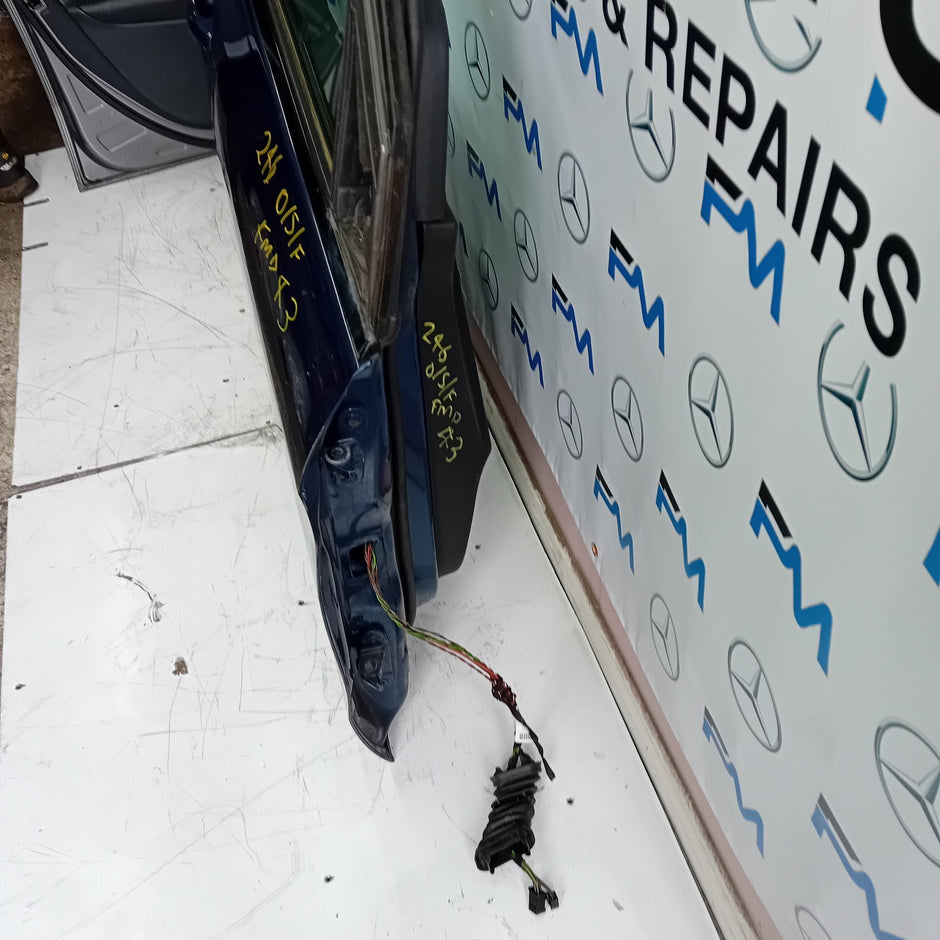 MERCEDES BENZ B-CLASS W246 DRIVER SIDE FRONT DOOR O/S/F COMPLETE BLUE FMD43