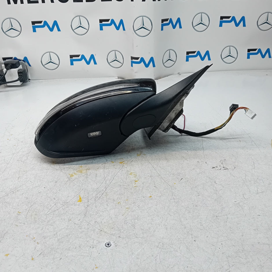 MERCEDES C-CLASS 2014 On W205 DRIVER SIDE WING MIRROR BLACK FMM5