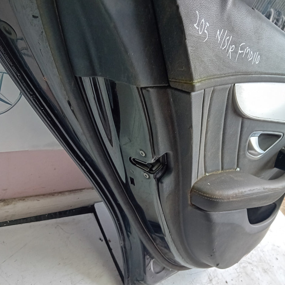 MERCEDES BENZ  C-CLASS W2O5 PASSENGER SIDE REAR DOOR N/S/R COMPLETE BLACK FMD110