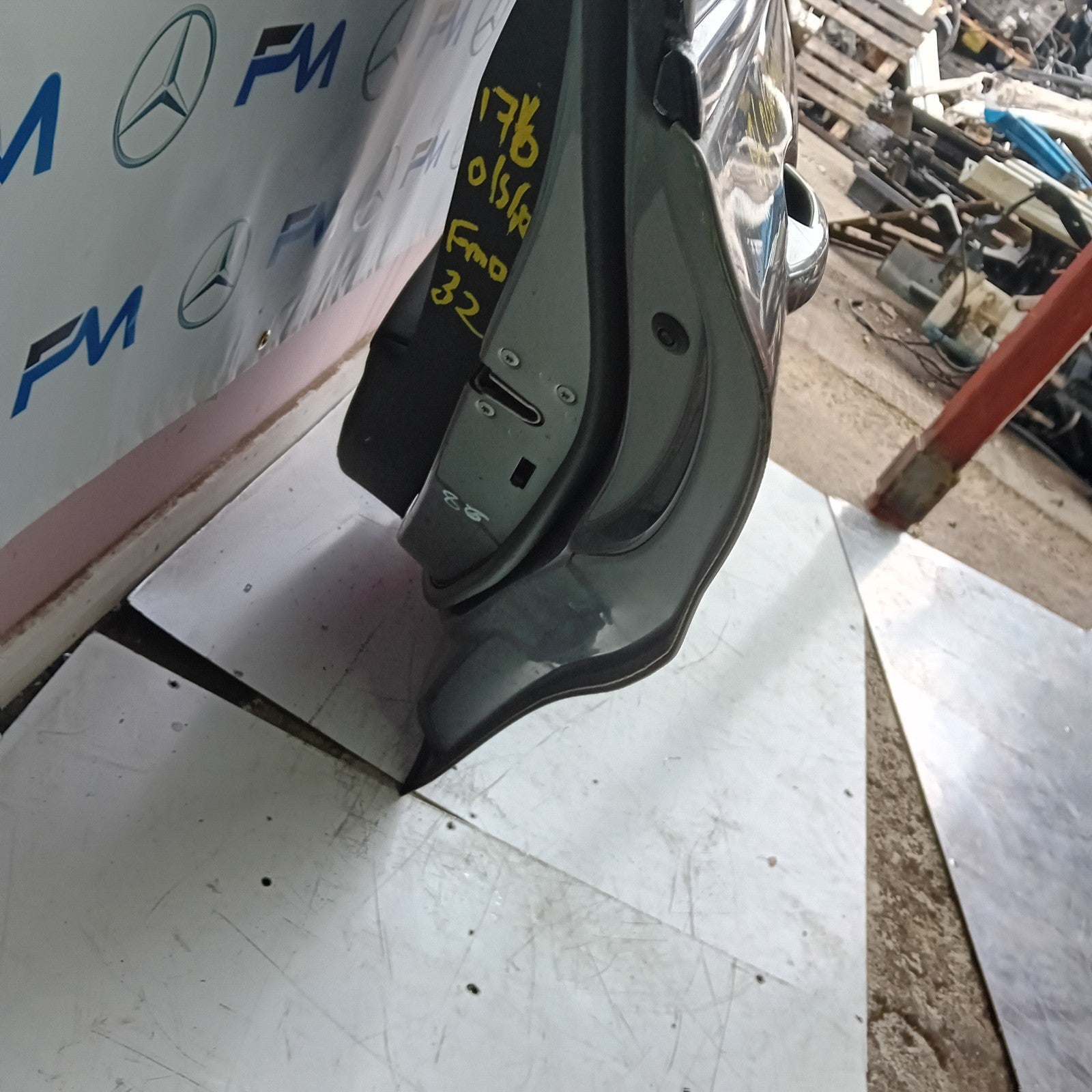 MERCEDES BENZ A-CLASS W176 DRIVER SIDE REAR DOOR O/S/R COMPLETE GREY FMD32