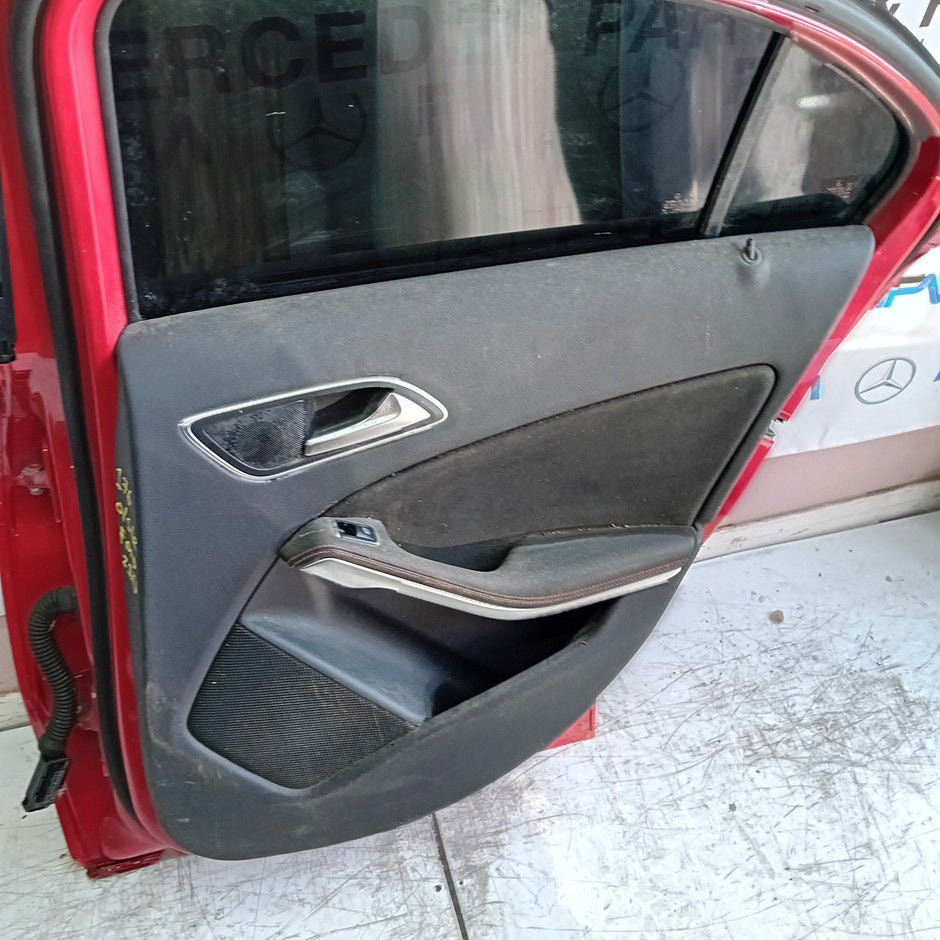 MERCEDES A-CLASS W176 DRIVER REAR DOOR OSR RED 2012- 2018 COMPLETE FMD210