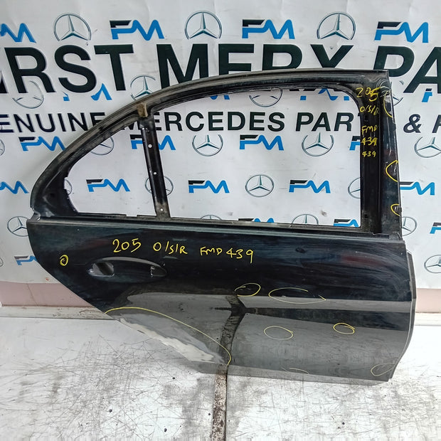 MERCEDES C-CLASS W205 SLN DRIVER REAR DOOR OSR BLACK 2014 ON FMD439