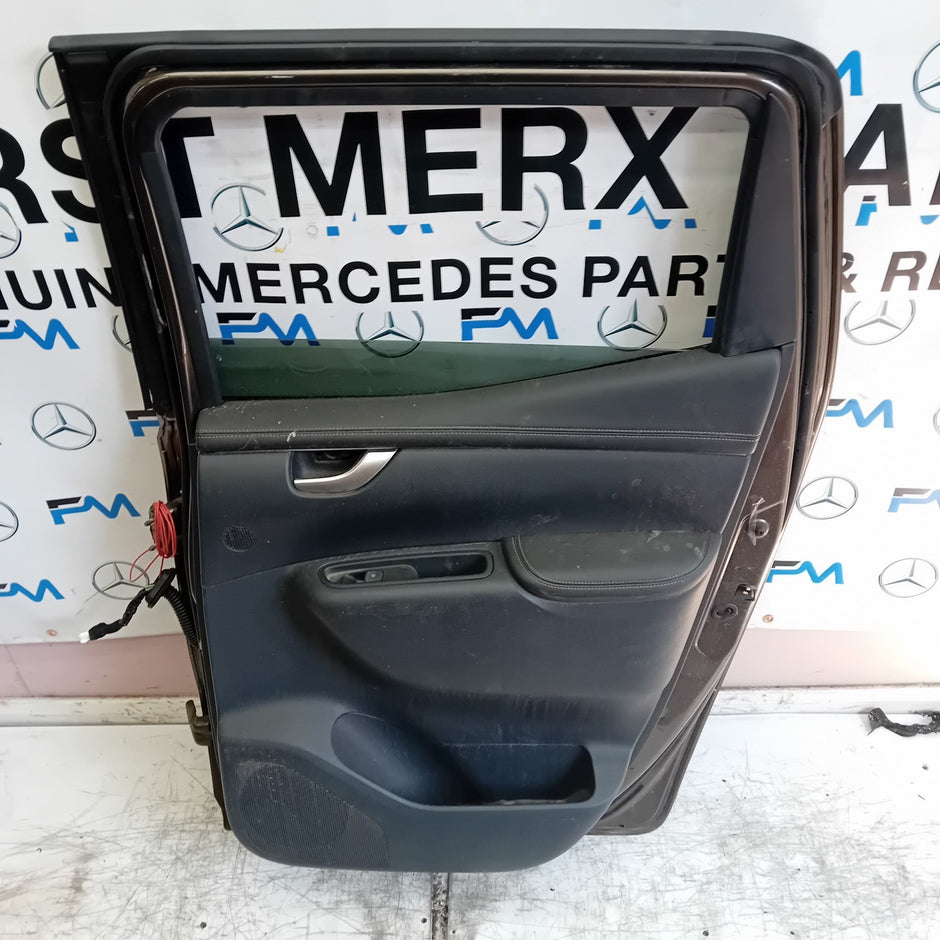 MERCEDES BENZ X-CLASS W470 DRIVER REAR DOOR OSR BROWN COMPLETE FMD356