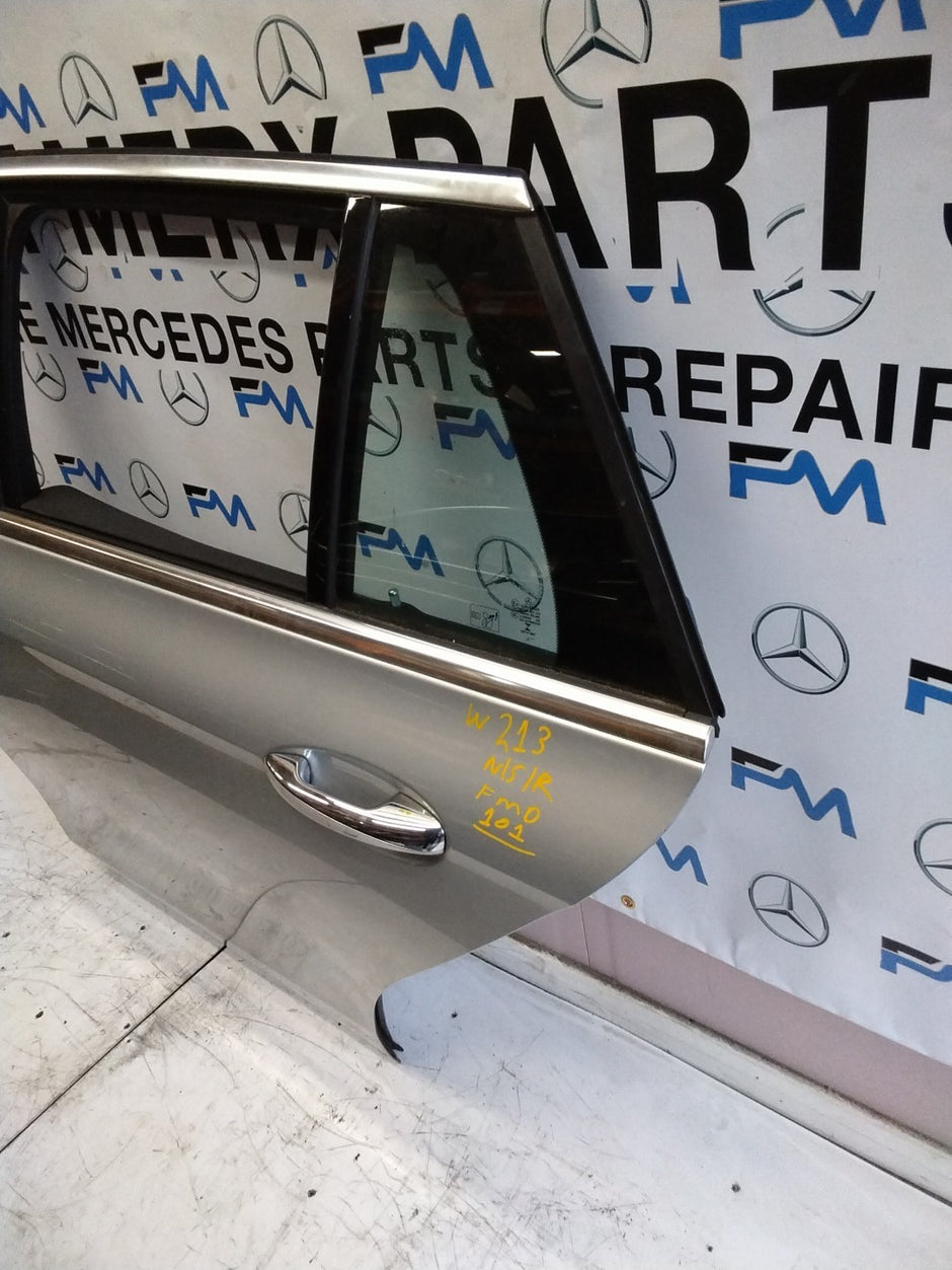 MERCEDES BENZ E-CLASS W213 PASSENGER SIDE REAR DOOR N/S/R COMPLETE SILVER FMD101