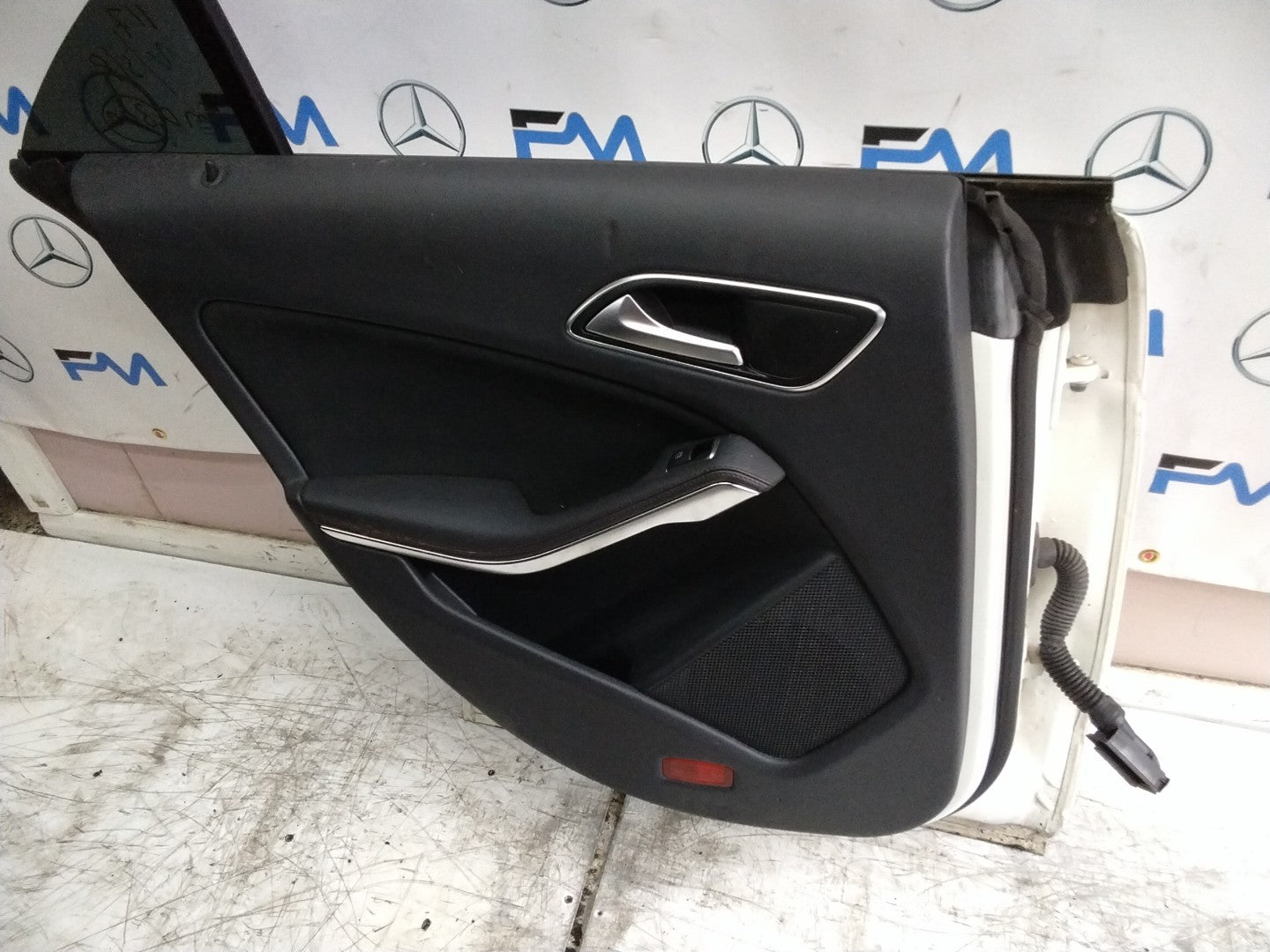 MERCEDES CLA W117 PASSENGER REAR DOOR NSR WHITE 2013-19 COMPLETE FMD300