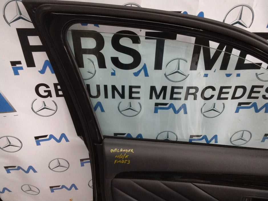 MITSUBISHI OUTLANDER PASSENGER SIDE FRONT DOOR N/S/F COMPLETE BLACK FMD53