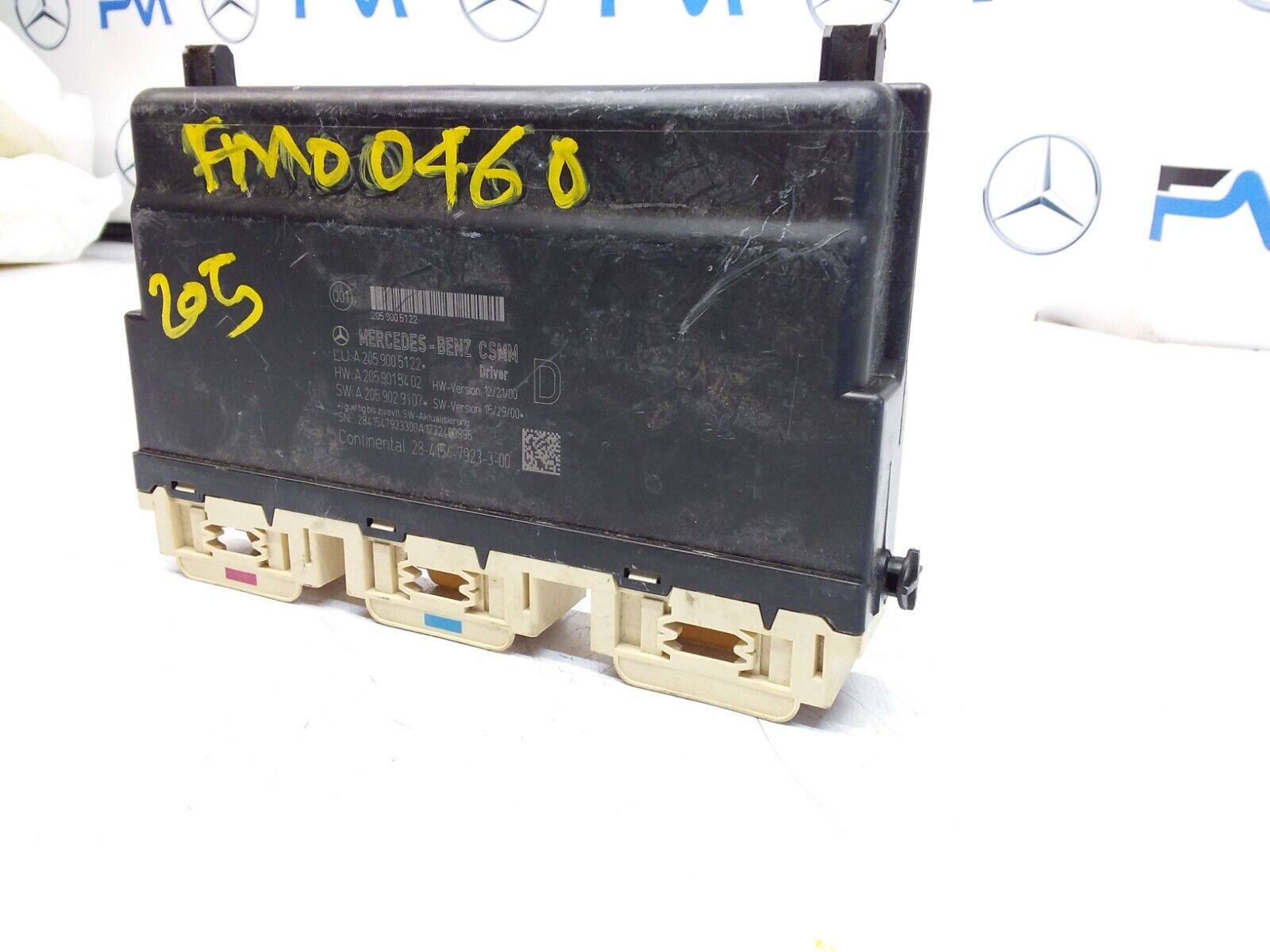MERCEDES C-CLASS W205 FRONT RIGHT SEAT CONTROL MODULE A2059005122 FM00460